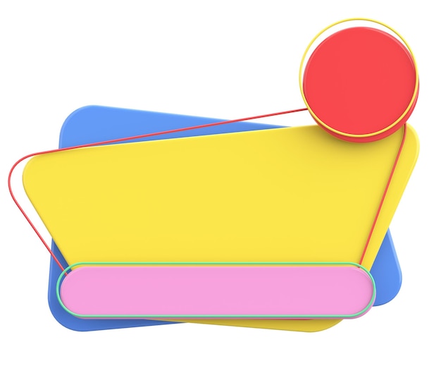 Banner di vendita progettazione di banner 3D illustrazione 3D