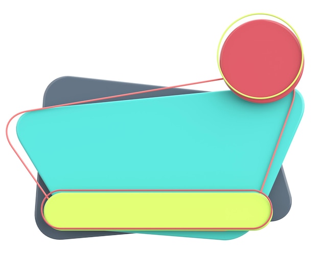Banner di vendita progettazione di banner 3D illustrazione 3D