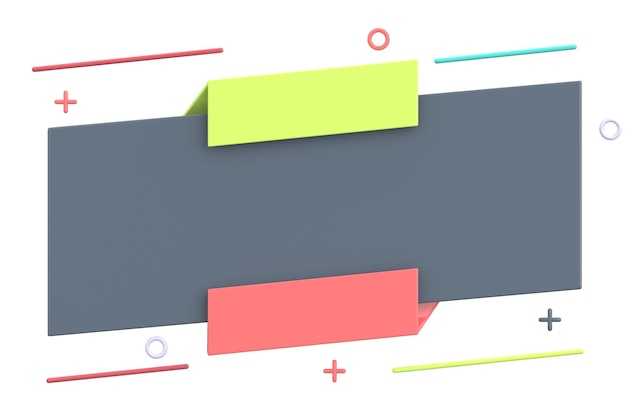 Banner di vendita progettazione di banner 3D illustrazione 3D