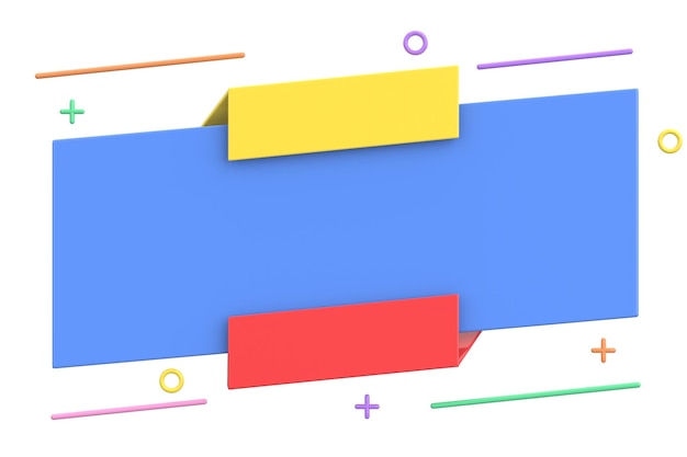 Banner di vendita progettazione di banner 3D illustrazione 3D