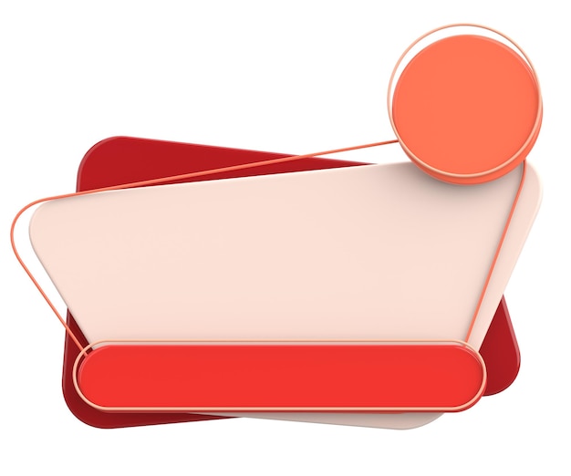 Banner di vendita progettazione di banner 3D illustrazione 3D