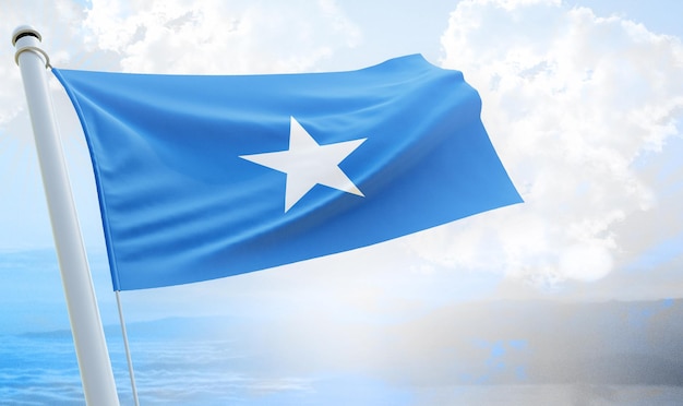 banner e backgorund della giornata nazionale della bandiera del paese della somalia