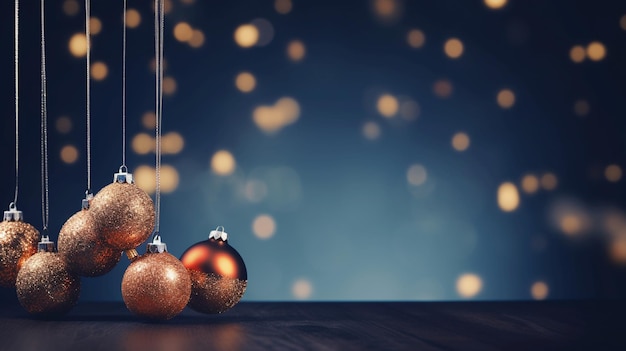 Banner festivo delle vacanze di Natale con decorazioni di Natale