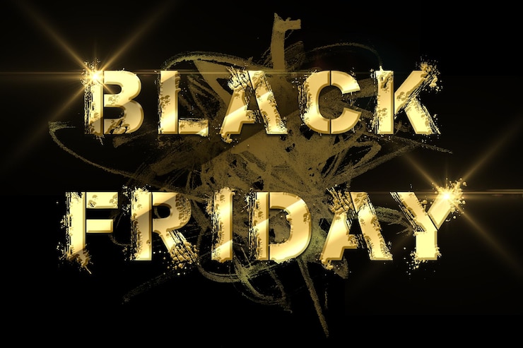 Photo banner illustration of black friday discount super sale design element for sale banners posters cards promotional marketing discount event