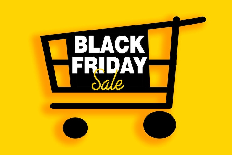 Foto banner illustrazione della vendita super sconto del venerdì nero elemento di design per la vendita di banner poster carte evento di sconto di marketing promozionale