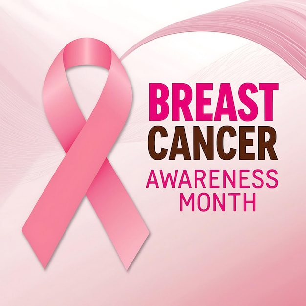 Banner per il mese di consapevolezza del cancro al seno