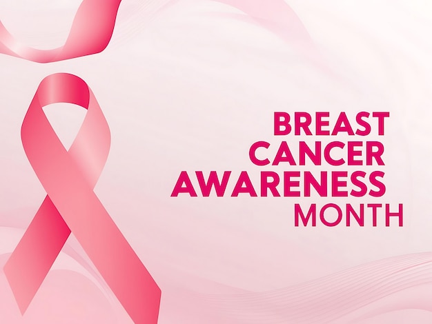 Banner per il mese di consapevolezza del cancro al seno