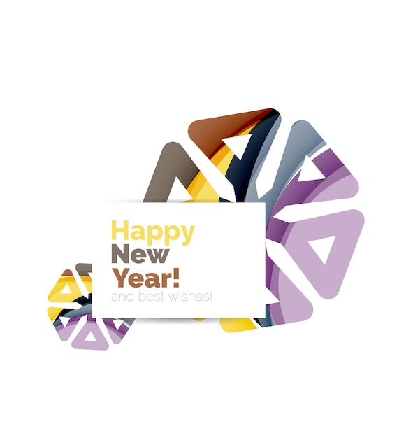 Banner pubblicitario di vendita o promozione di Natale geometrico