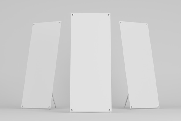 Banner stand JPED mockup disegno trasparente per i mockup