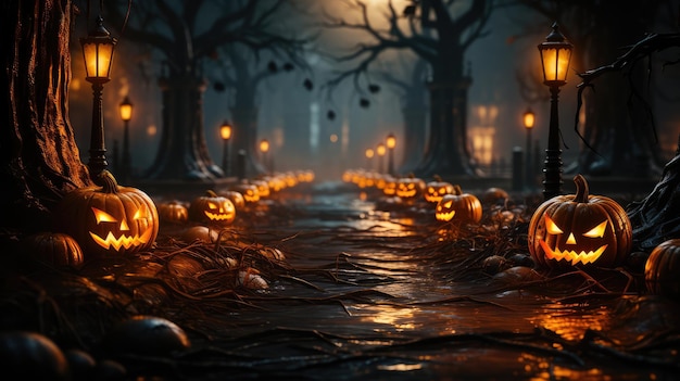 Banner unico di Happy Halloween per Halloween