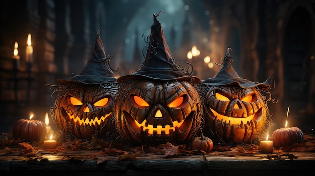 Banner unico di Happy Halloween per Halloween