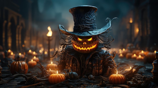 Banner unico di Happy Halloween per Halloween