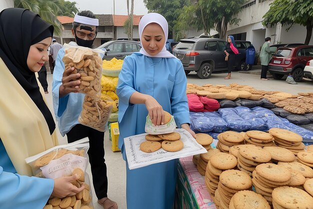 Banyumas 28 febbraio 2024 Eid al-Fitr ostacola in mano