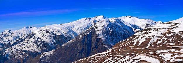 Baqueira Beret nel punto di sci di Lerida Catalogna