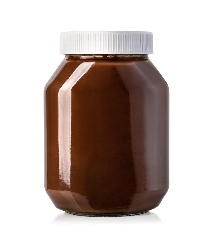 Barattolo di cioccolato spalmabile alla nocciola o
