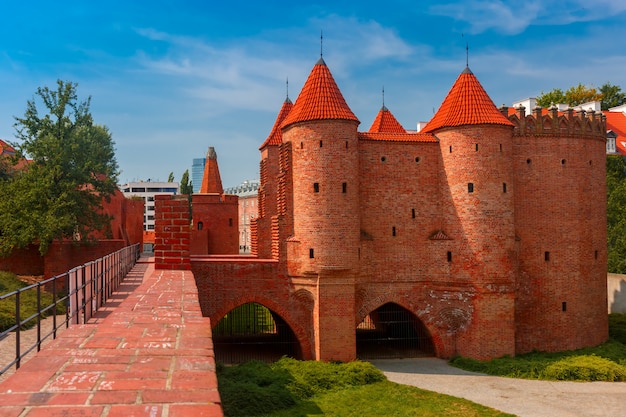 Barbacane nella Città Vecchia di Varsavia, Polonia