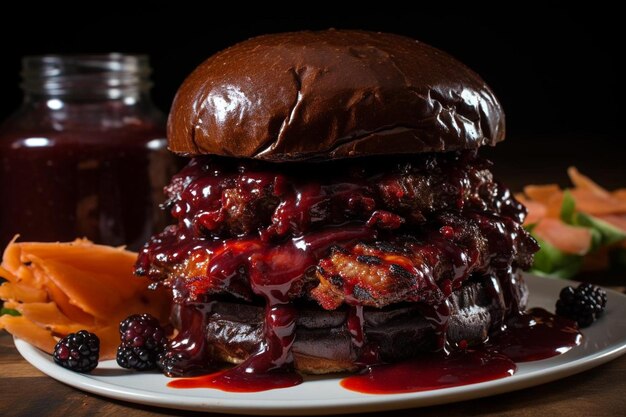 Barbecue Brisket Burnt Ends Burger