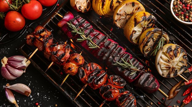 Barbecue vegetariano a base di verdure