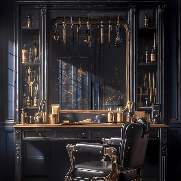 Barber Shop Atmosphere Premium Chic Immagine