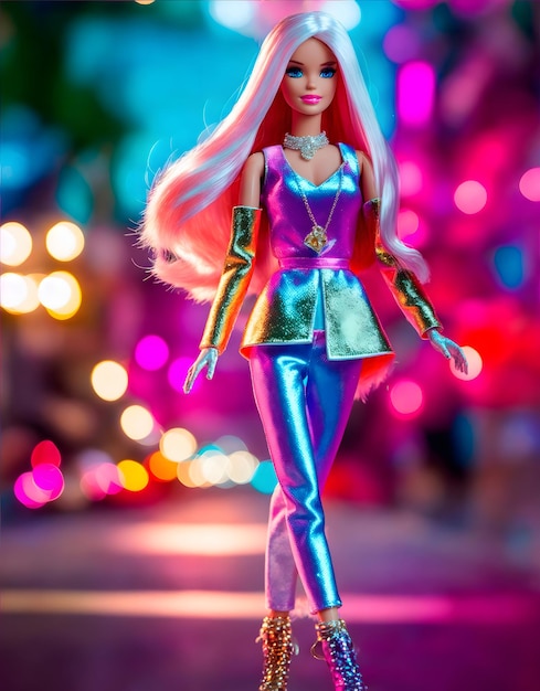 Barbie carina tendenza estiva bambola di plastica rosa