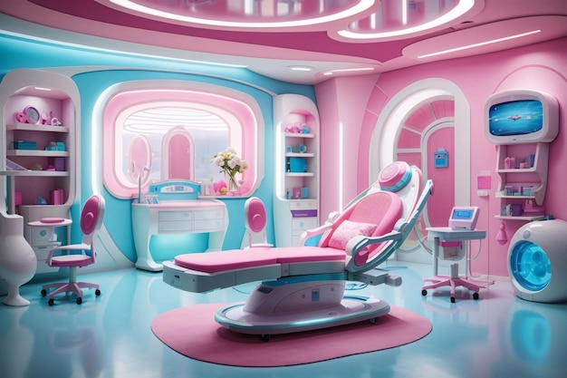 Barbie Dottore Ufficio Design futuristico della casa dei sogni