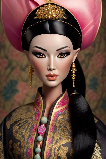 Barbie in stile orientale