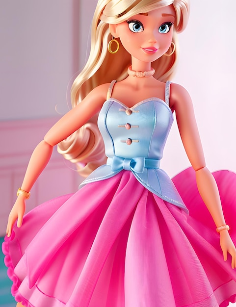 Barbie moda estiva film abiti in abito rosa
