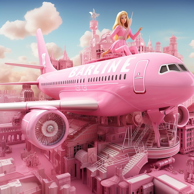 Barbie's HighFlying Adventure Esplora i cieli nel suo aeroplano rosa