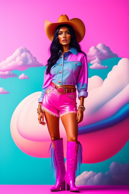 Barbie Shopaholic Summer Trendy Outfit bambola di plastica ritratto Ai Genera