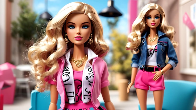 Barbie Trendy Outfit ai generato