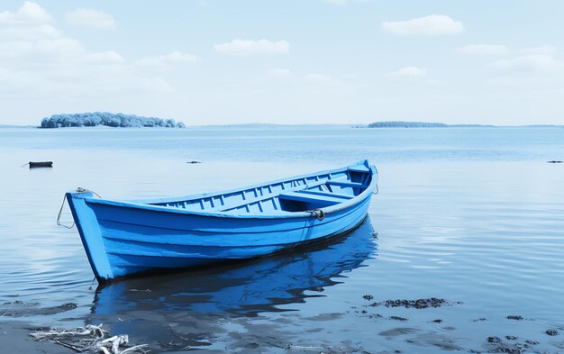 barca bianca e nera sull'acqua