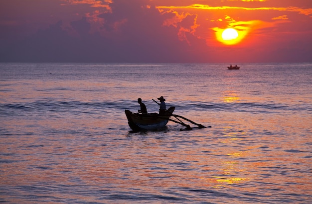 Barca sullo Sri Lanka