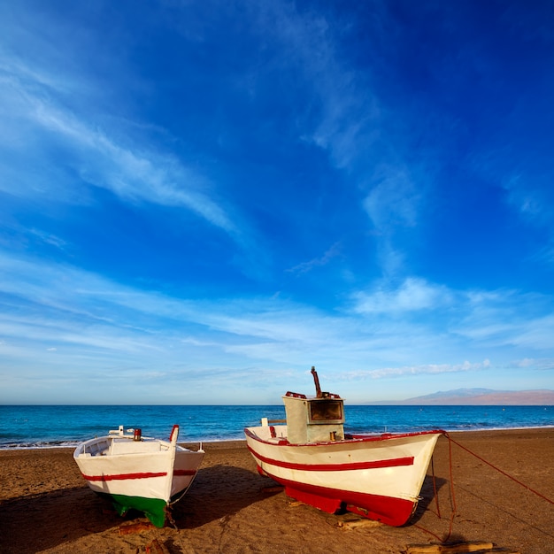 Barche da spiaggia Almeria Cabo de Gata San Miguel