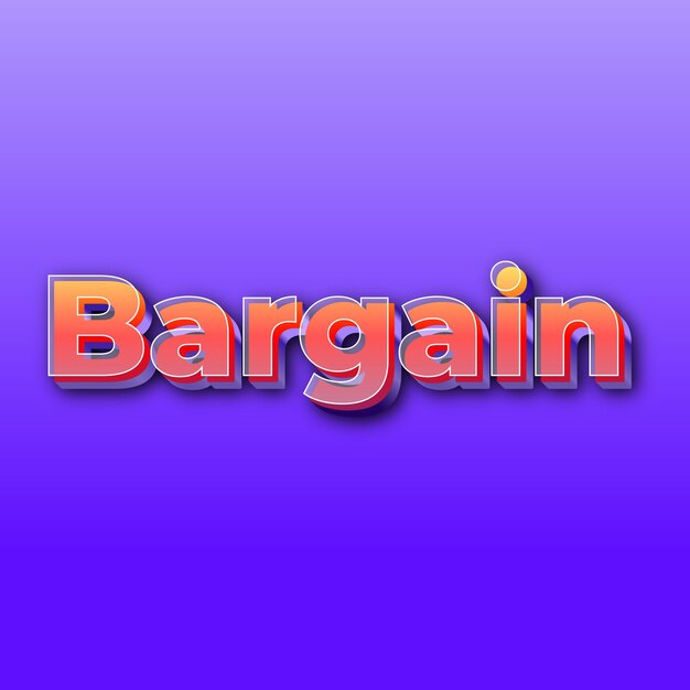 BargainText effetto JPG foto di carte con sfondo viola sfumato