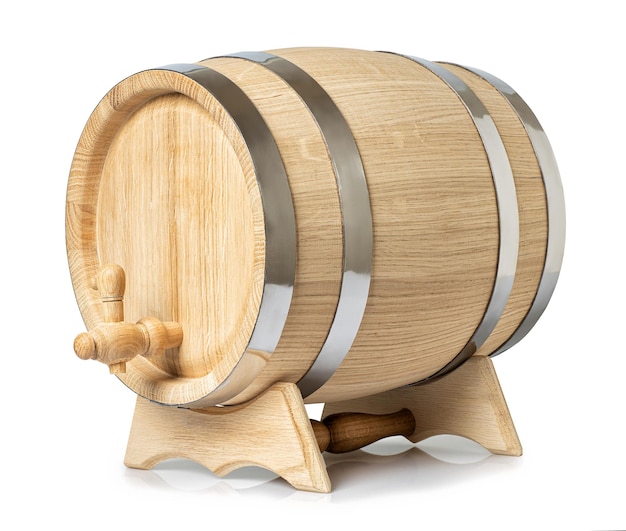 barile di vino isolato