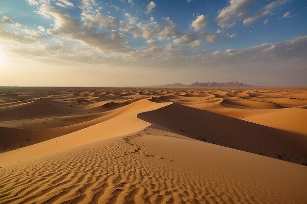 Barkhans di sabbia del deserto dell'Africa settentrionale