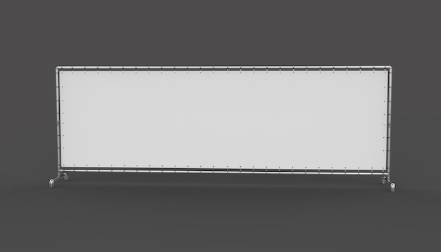 Barriera temporanea di eventi con spazio di banner personalizzabile