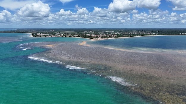Barriere coralline a Santa Cruz Cabralia Bahia Brasile Nord-est