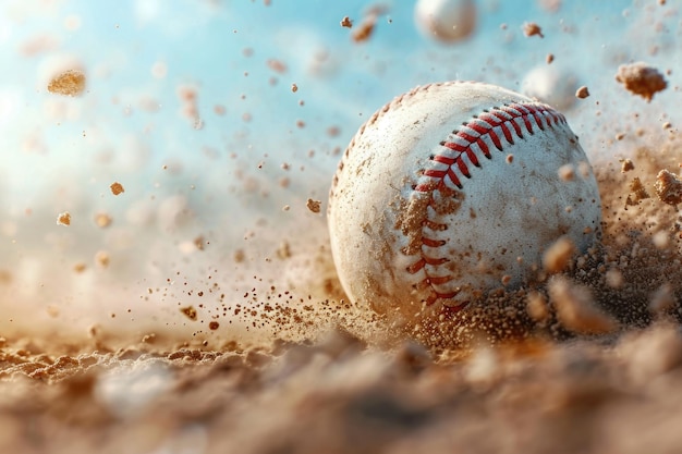 Baseball energico, gioco di squadra veloce e lento, intrattenimento sportivo con palla da mazza e guanto in un'emozionante esperienza di sport di squadra all'aperto