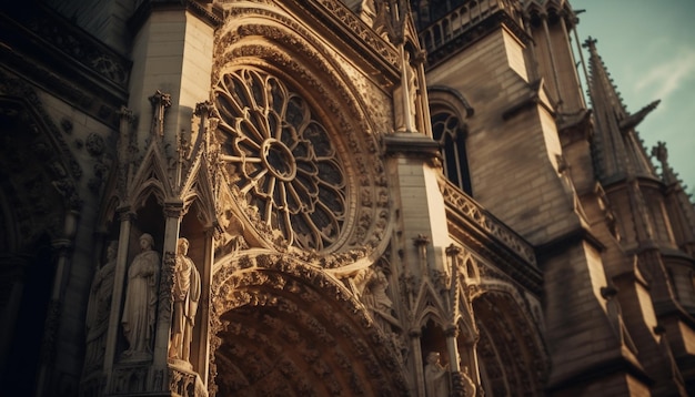 Basilica gotica antico simbolo di spiritualità e storia generato da AI