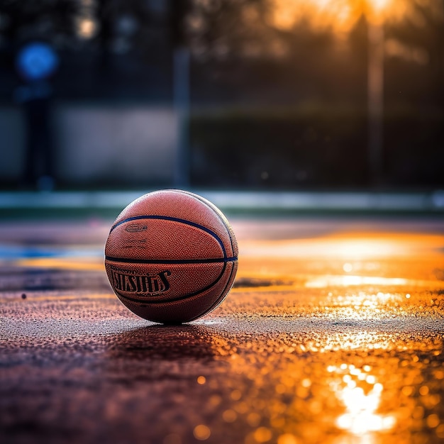 Basket in arena