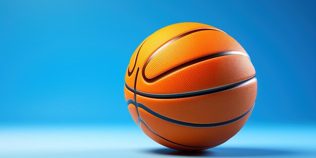 Basket su sfondo blu