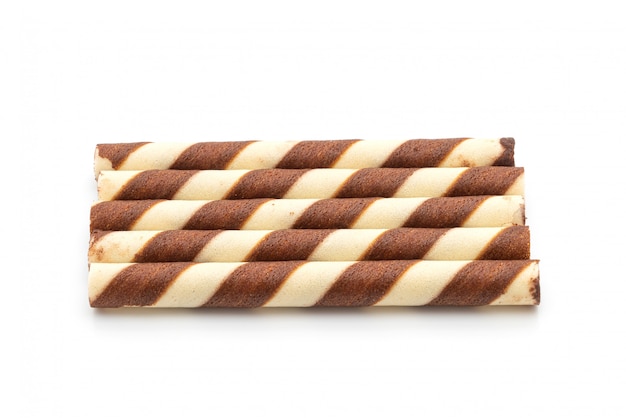 bastoncini di wafer di biscotto con aroma di crema al cioccolato