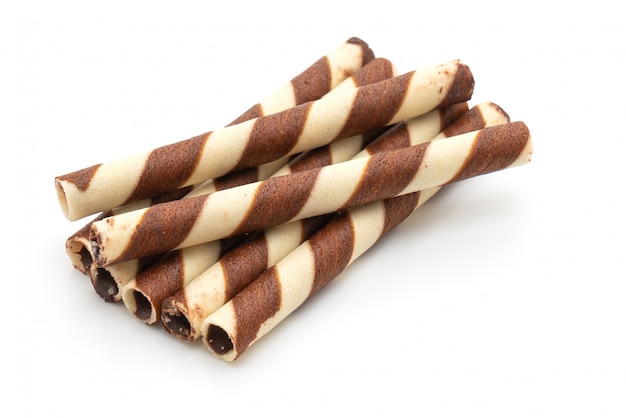 bastoncini di wafer di biscotto con aroma di crema al cioccolato