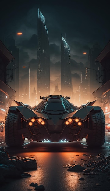 Batmobile di Batman al buio