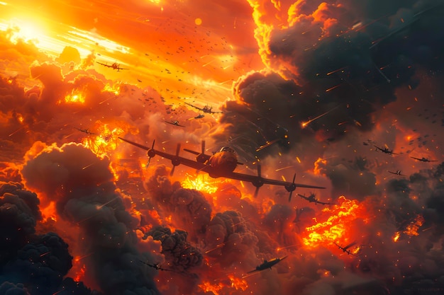 Battlefront The Ultimate World War 2 Allies vs Axis Saga Stupendo poster cinematografico iperrealistico in 8K