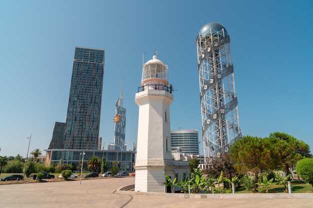 Batumi Georgia 30 agosto 2022 Alfabeto della torre a Batumi