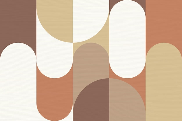 Bauhaus png transparent background brown earth tone wallpaper