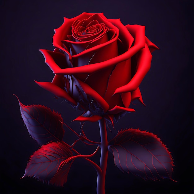 Beautiful Rose Valentine Rose Rose Wallpaper Sfondo rosa Generativo Ai