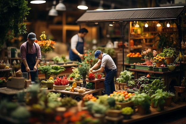 Beauty Tilt Shift con un servizio fotografico unico e creativo di un affascinante mercado spagnolo scattato w